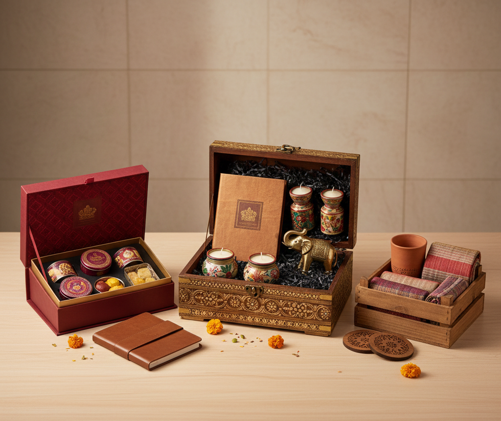 A refined showcase of handmade corporate gifts